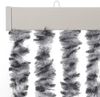 vidaXL Fliegenvorhang Grau, Schwarz und Weiß 90x220 cm Chenille 377335 Bild 4