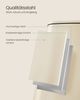 SONGMICS Mülleimer Küche, 30 Liter Abfalleimer, Tretmülleimer, Stahl, mit Inneneimer, Softclose, Offenhaltefunktion, beige Bild 4