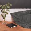 Blumtal® Spannbettlaken für Topper 90x200 cm Basics Jersey im 2er Set - Bettlaken 90x200 cm aus 100% Baumwolle - Oeko-TEX zertifiziertes Spannbetttuch 90x200 cm - Topper Spannbettlaken - Anthrazit Bild 2