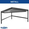 DanDiBo Eckregal Küche Arbeitsplatte Küchenregal 72x72 cm Mikrowellenregal Schwarz 2 Stufig 96688 Mikrowellen Regal Ecke Bild 3