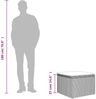 vidaXL Gartenhocker mit Kissen Braun 55x55x37 cm Poly Rattan 366229 Bild 5