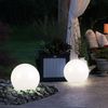 2er Set LED Solarleuchte, Kugel weiß, H 65 cm Bild 4