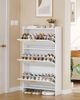 Schuhschrank mit 3 Klappen, Schmal, Verstellbar, 18-24 Paar, Holz Weiß, 24 x 76 x 138 cm Bild 4