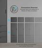 mokebo Kleiderschrank Der Grenzenlose (4-Türig & 9 Schubladen) Garderobenschrank, Schlafzimmerschrank oder Schrank groß in Schwarz Bild 3