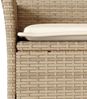 vidaXL 7-tlg. Garten-Essgruppe mit Kissen Beige Poly Rattan Akazie 3278643 Bild 5