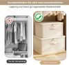 Minicloss Aufbewahrungsbox Große Aufbewahrungsbox für Kleidung, faltbare Stoffbox mit Deckel, Schrank-Organizer, langlebiger Aufbewahrungskorb für Zuhause Bild 2
