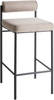 Set mit 2 Barstühlen AMAYA Stoff Taupe Bild 4