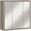 Badezimmerspiegelschrank >ALICE SPRINGS< in Taupe / Spiegel - 74,5x72x23,8cm (BxHxT) Bild 4