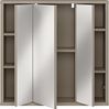 Badezimmerspiegelschrank >ALICE SPRINGS< in Taupe / Spiegel - 74,5x72x23,8cm (BxHxT) Bild 3