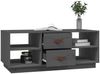 Couchtisch, Sofatisch Grau 100x50x41 cm Massivholz Kiefer Bild 4