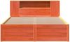 vidaXL Massivholzbett ohne Matratze Wachsbraun 140x200 cm Kiefernholz 3323418 Bild 4