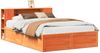 vidaXL Massivholzbett ohne Matratze Wachsbraun 140x200 cm Kiefernholz 3323418 Bild 2