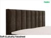 MEBLINI King Boxspringbett VARANO 180x200 cm mit Bettkasten – H3/Braun Samt Polsterbett - Gepolstert Doppelbett mit Matratze und Topper - Polsterbett mit Stauraum - Bett mit Kopfteil – Stauraumbett Bild 5