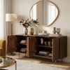 IDIMEX Sideboard TAGULA, Kommode 180 cm aus massivem Mangoholz mit 4 Türen Braun Bild 3