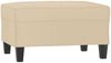 vidaXL Fußhocker Creme 70x55x41 cm Mikrofasergewebe 349365 Bild 2