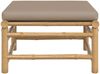 vidaXL Gartenhocker mit Taupe Kissen Bambus 362288 Bild 3