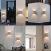 ZMH 4er Set LED Außenwandlampen, Warmweiß IP65, Anthrazit, für Haus, Treppenhaus Bild 4