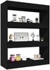 vidaXL Bücherregal/Raumteiler Schwarz 80x30x103 cm Holzwerkstoff 811701 Bild 4