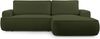 AX LIVING Ablia Sofa L Form mit Schlaffunktion Dunkelgrün 267 cm R Bild 3