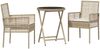 vidaXL Garten Bistro Set 3 pcs Beige Poly-Rattan 3334966 Bild 2