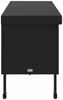 vidaXL Gartentruhe mit Rollen Schwarz 160x55x75 cm Poly Rattan 4103831 Bild 5