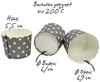 Frau WUNDERVoll Muffinform Muffin Backformen 50 Stück, groß Durchmesser 6,1 cm,Wimplekette gold, (50-tlg) Bild 2