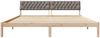 vidaXL Bettgestell Braun und Taupe 200 x 200 cm Massivholz Kiefer 3394341 Bild 5