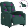 vidaXL Massagesessel Elektrisch Dunkelgrün Stoff 3204590 Bild 2