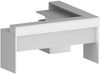 Dmora Schreibtisch Leonilda, Eckschreibtisch mit Platte, Mehrzweck-Büroschreibtisch, 180x90h160 cm, Weiß Bild 5