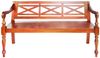 vidaXL Batavia-Bank Dunkelbraun 123 cm Massivholz Mahagoni 337079 Bild 2