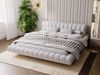 GRAINGOLD Imagine Doppelbett 180x200, mit Kopfteil, Lattenrost, Bouclé-Stoff, Hellgrau Bild 3