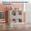 GarveeMore Kinderregal Bücherregal Kinder Spielzeugregal mit 3 Schubladen 93 x 30 x 93 cm Bild 4