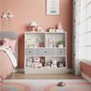 GarveeMore Kinderregal Bücherregal Kinder Spielzeugregal mit 3 Schubladen 93 x 30 x 93 cm Bild 2