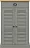 vidaXL Schuhschrank VIGO Grau 60x35x96 cm Massivholz Kiefer 353168 Bild 4