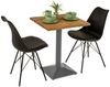 SAM® Bistrotisch Ingmar, massives Akazien- oder Mangoholz, Baumkante, Säulengestell aus Metall Bild 4