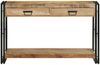 vidaXL Konsolentisch mit Regal Braun 120 x 33 x 75 cm Massivholz Mango 4102733 Bild 5