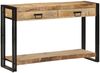 vidaXL Konsolentisch mit Regal Braun 120 x 33 x 75 cm Massivholz Mango 4102733 Bild 3