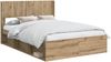 vidaXL Bettgestell mit Stauraum und Kopfteil Artisan-Eiche 3414226 Bild 2