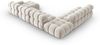 Micadoni Modulares Panorama Ecksofa Bellis 7-Sitzer Links Samt Bluvel Dunkelbeige Bild 4