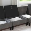 vidaXL Mittels Sofa mit Stauraum Dunkelgrau Samt 42027106 Bild 3