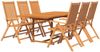 vidaXL 7-tlg. Garten-Essgruppe Massivholz Akazie 150-200 cm 3079638 Bild 3