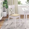 vidaXL Sitzkissen 4 pcs Creme 40 x 40 x 3 cm Mikrofaserstoff 42015222 Bild 4