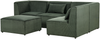 Sofa mit Ottomane LEMVIG Dunkelgrün Linksseitig Bild 4