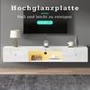 Merax Lowboard hängend mit Türen und offenes Fach, Fernsehtisch hochglanz,TV-Schrank mit LED,TV-Ständer,APP,B:160cm Bild 3
