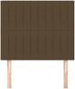 Kopfteil, Bettkopfteil, Minimalistisch Dunkelbraun 90x5x118/128 cm Stoff Bild 3