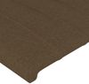 Kopfteil, Bettkopfteil, Minimalistisch Dunkelbraun 90x5x118/128 cm Stoff Bild 4