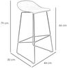 Barhocker Ellen skandinavisches Design grün 66 cm - 4er Set Bild 5