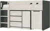 Vente-unique - SAGITI Bett Holz, Platte GrauGrau - B 110,8 cm188,8 cm x H 120,3 cm x L 196 cm Bild 3