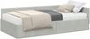 vidaXL Eckbettgestell mit Matratze Sonstiges 2 pcs Hellgrau Samt 3393644 Bild 2