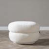 Bronx71 Hocker Mia Chenille off white oval Bild 2